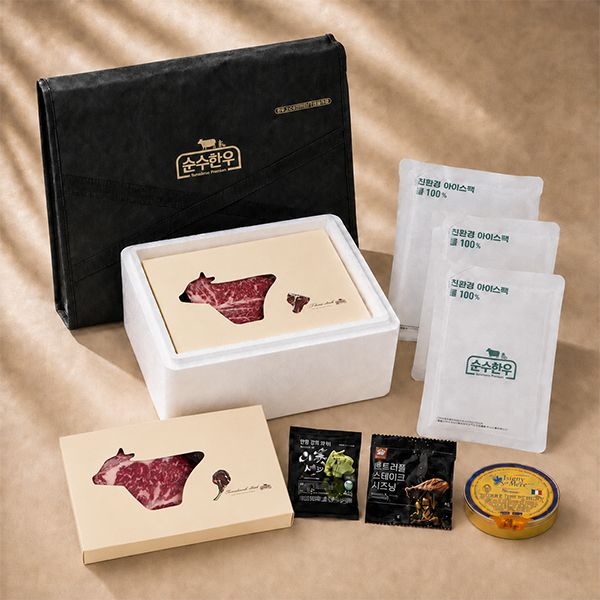 자체제작 한우 선물세트 토마호크 티본스테이크 각500g 스킨포장 냉장 1kg