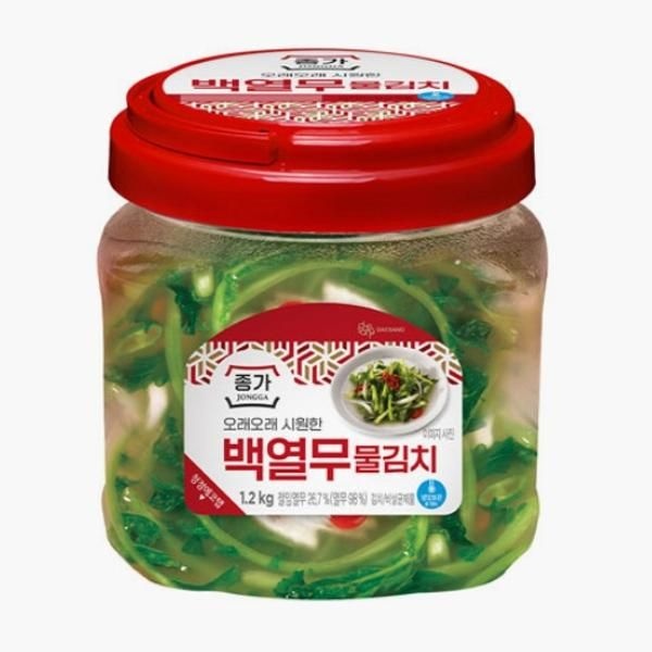 종가 아삭 백열무물김치 1.2kg 캠핑 여행 김장 자취 엄마반찬