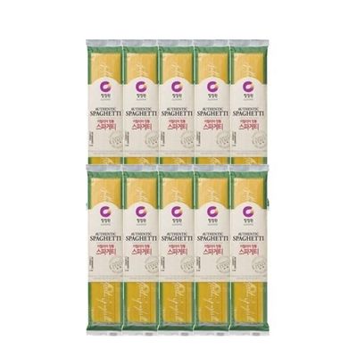 청정원 스파게티면 (2-3인분) 250g 10개 홈파티 브런치 아이간식 토마토 오일 크림
