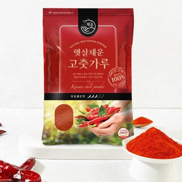 햇빛고을 [햇빛고을] 2026 햇고춧가루 보통 매운맛 500g x 2 (고추장용)
