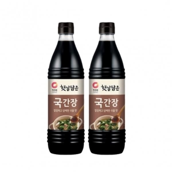 청정원 햇살담은 국간장 840ml 2개 요리용 자취 집간장 엄마손맛 풍미