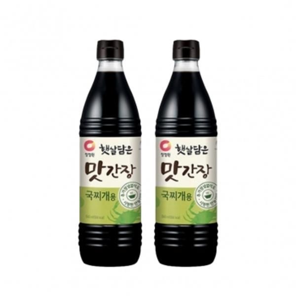 청정원 햇살담은 맛간장 국찌개용 840ml 2개 요리용 자취 집간장 엄마손맛 풍미