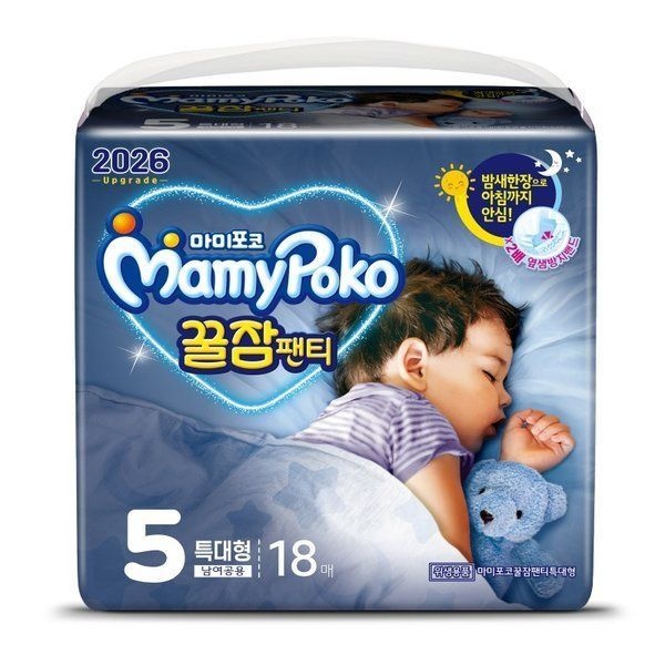 마미포코 꿀잠 팬티 기저귀 특대형 5단계 18매 GST