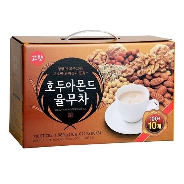 [고려인삼제품공사 고향] 고향 호두아몬드율무차 110T x 4개