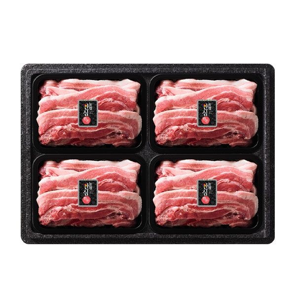 [농협안심한돈] 명절맞이 삼겹살 선물세트 (2kg/4팩)
