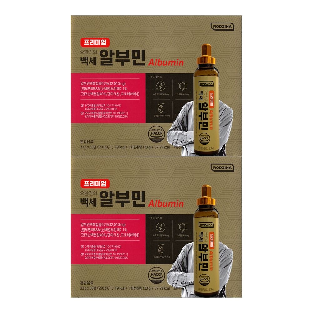 로지나 프리미엄 오한진의 백세알부민 33g x 30개입 2개 / 써클