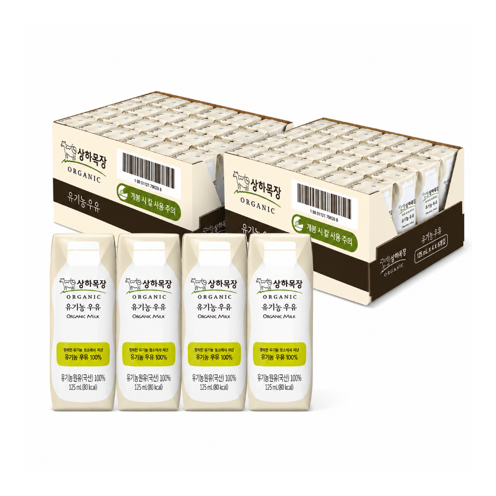 상하목장 유기농 멸균우유 125ML 48팩