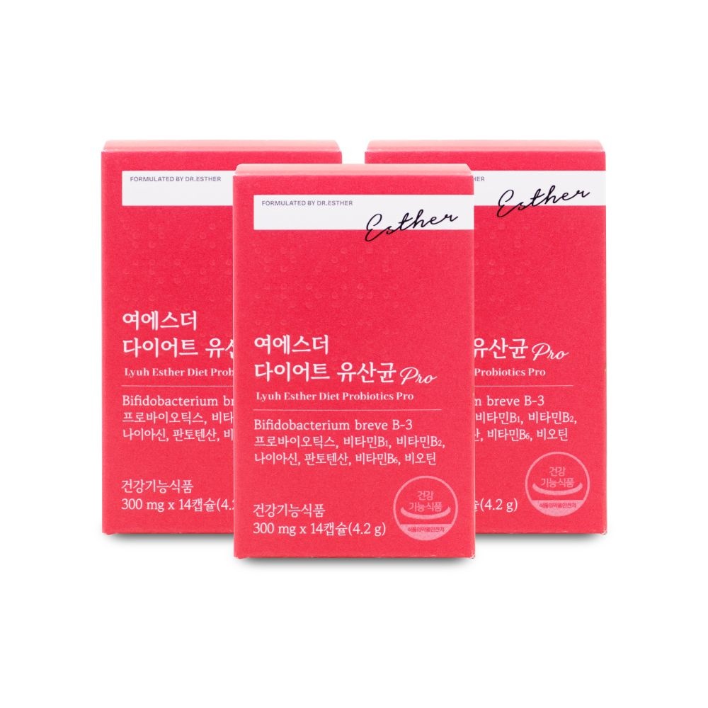 에스더포뮬러 여에스더 다이어트 유산균 프로 300g x 14캡슐 X 3박스 I