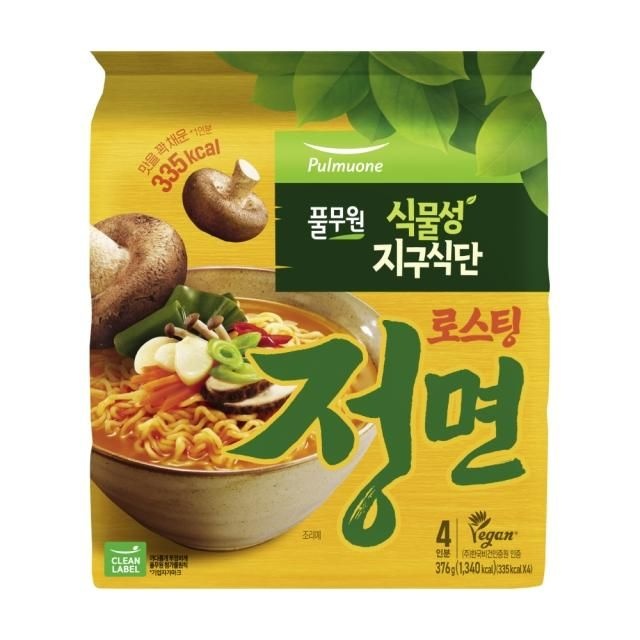 풀무원 로스팅 정면 376g 탕비실 회사 간식 가성비 순한라면 자취