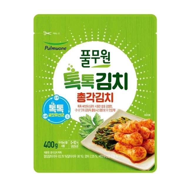 풀무원 톡톡 총각김치 400g 부모님 김장 엄마김치 자취생 혼밥 캠핑