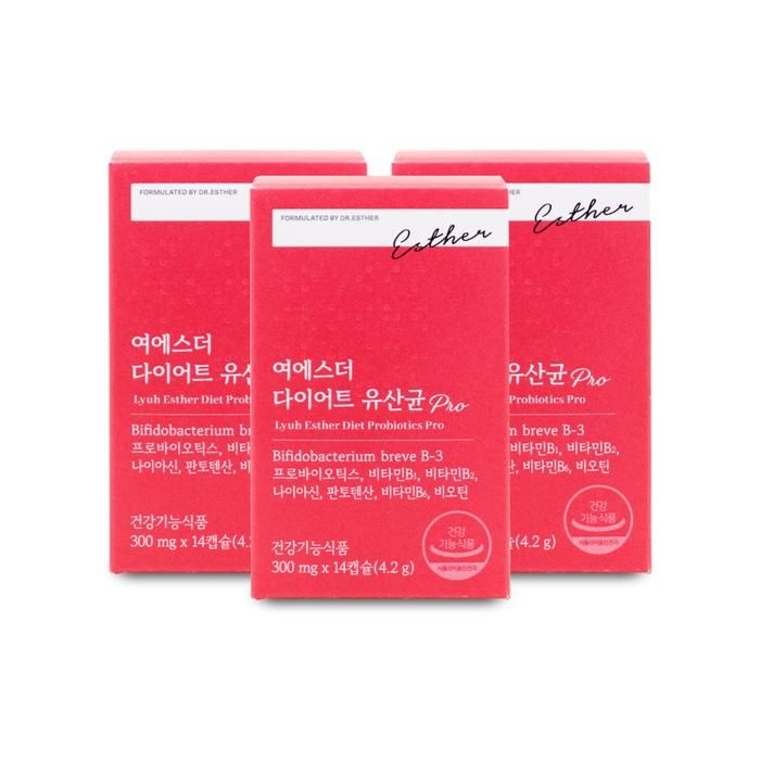 [에스더포뮬러] 에스더포뮬러 여에스더 다이어트 유산균 프로 300g x 14캡슐 X 3박스 I SH
