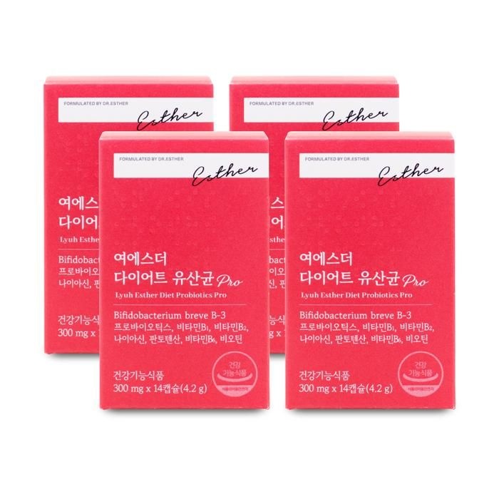 [에스더포뮬러] 에스더포뮬러 여에스더 다이어트 유산균 프로 300g x 14캡슐 X 4박스 I SH
