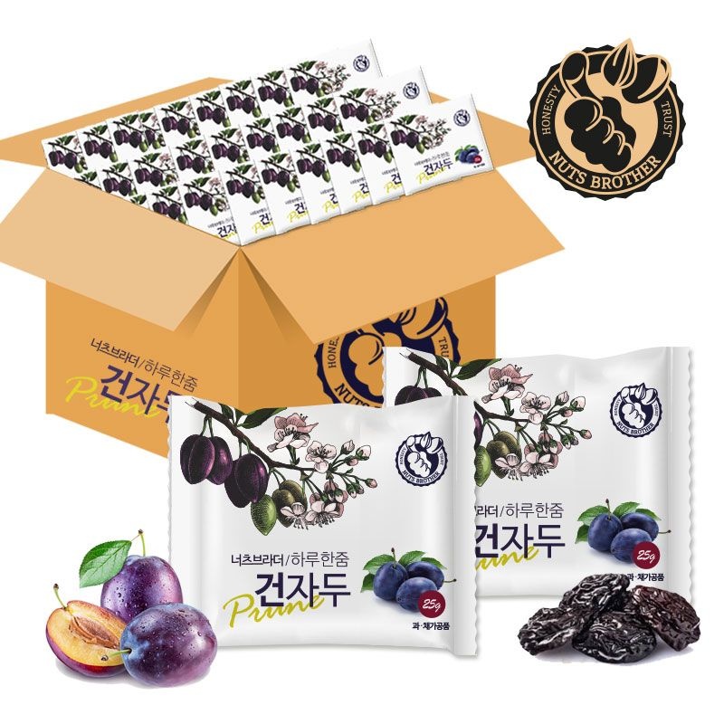 [오늘출발] 너츠브라더 하루한줌 건자두 25gX100봉 프룬 푸룬