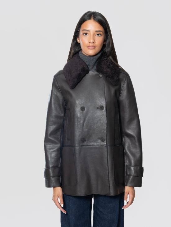 [해외] 파로쉬 26FW 파로쉬 자켓 Pelle con Collo Furry Testa di Moro의 Giaccone