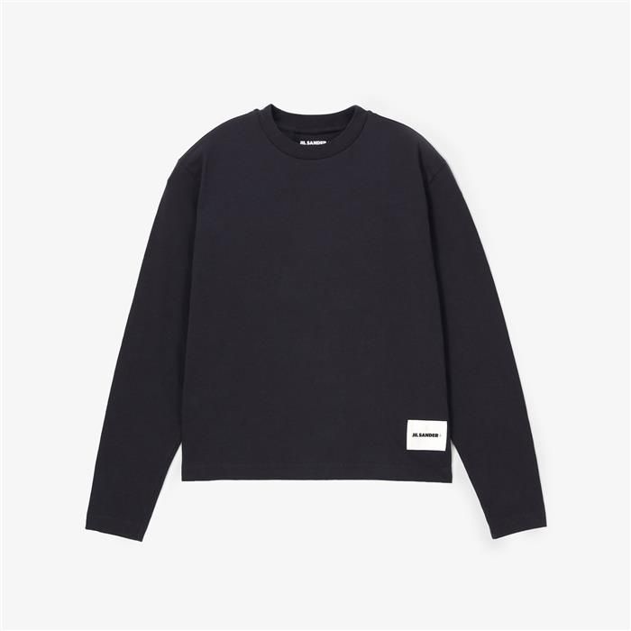 질샌더 로고패치 여성 긴팔 티셔츠 J40GC0002 J45048 402