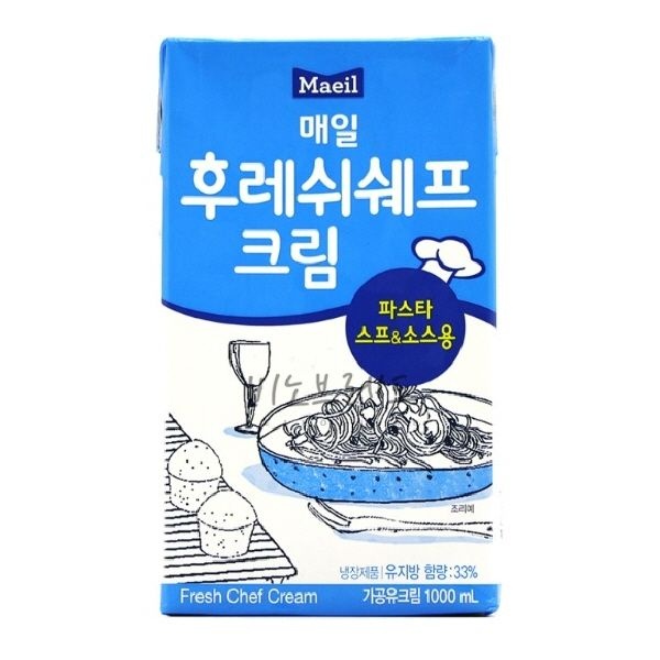 [온누리상품] 매일 냉장 후레쉬 쉐프크림 1L