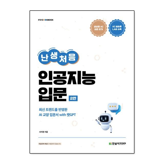 난생처음 인공지능 입문 : 서지영,한빛아카데미 (781635)