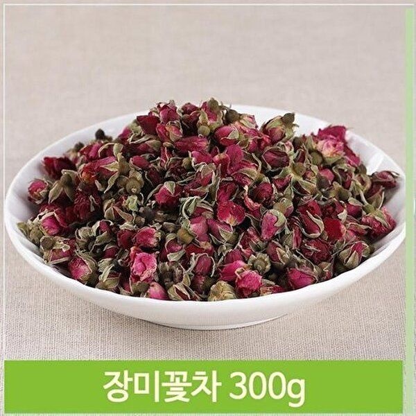 [셀러허브 식품]건조 장미꽃차 300g 꽃봉오리 꽃차 향긋한향미 장미차 (7564448A)