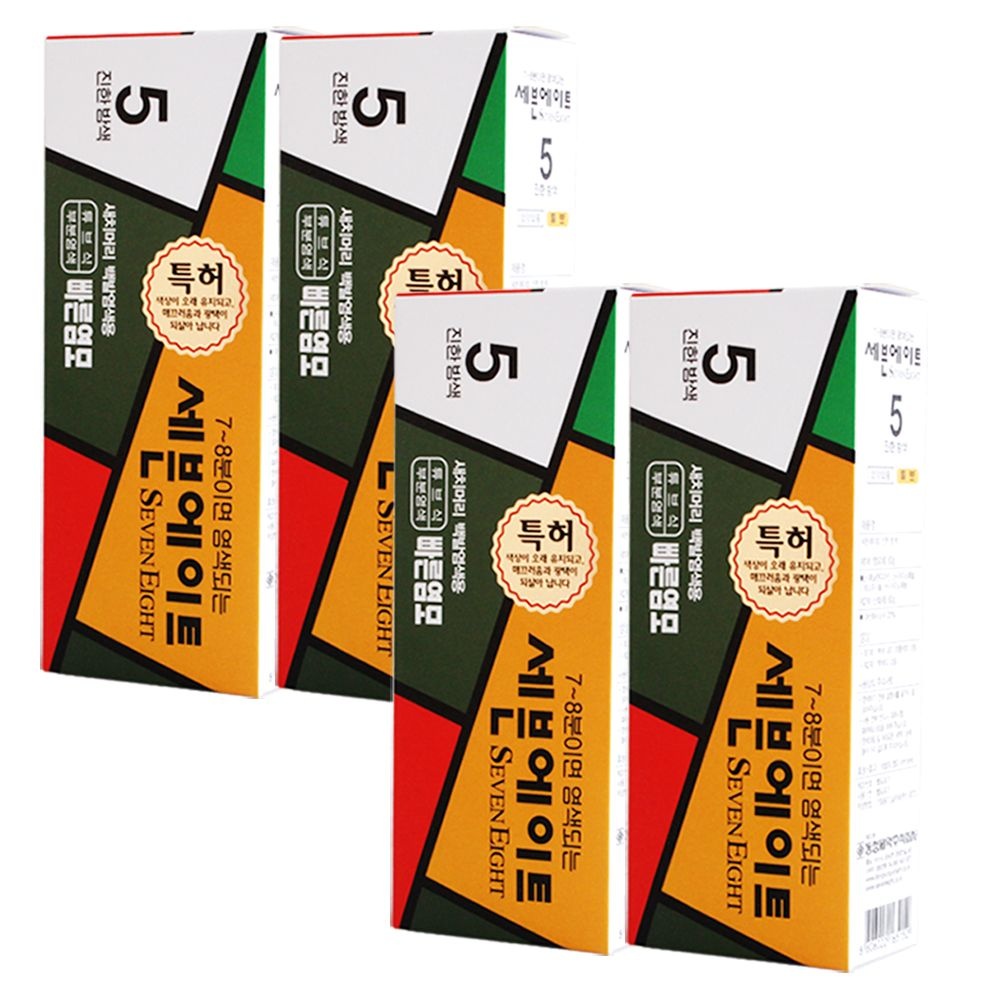 [오늘출발] 동성제약 세븐에이트 새치 염색약 4개+염색도구+클렌징폼 225ml