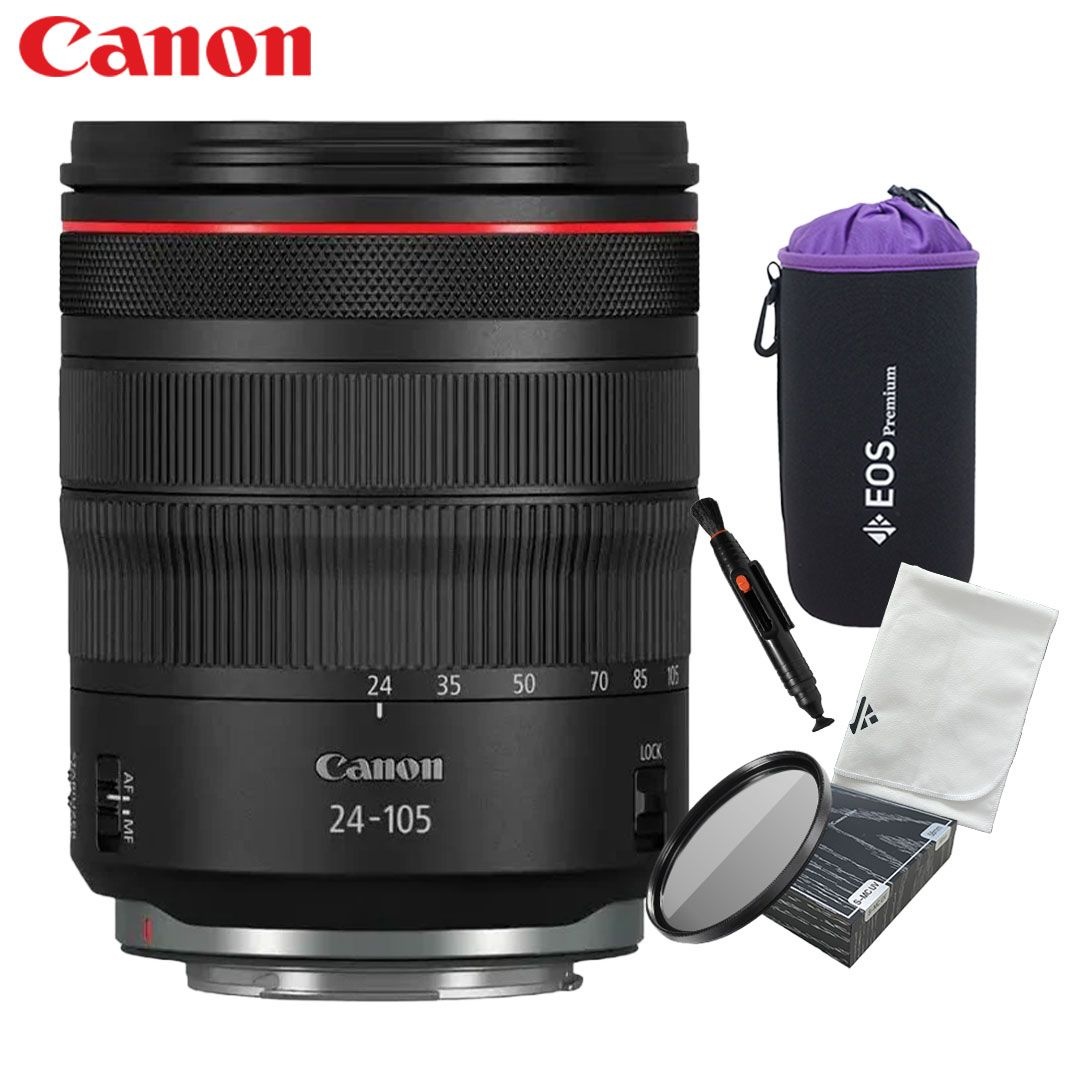 캐논 RF 24-105mm F4 L IS USM + 악세사리 4종 패키지(MCUV 필터/방수파우치) -JKW