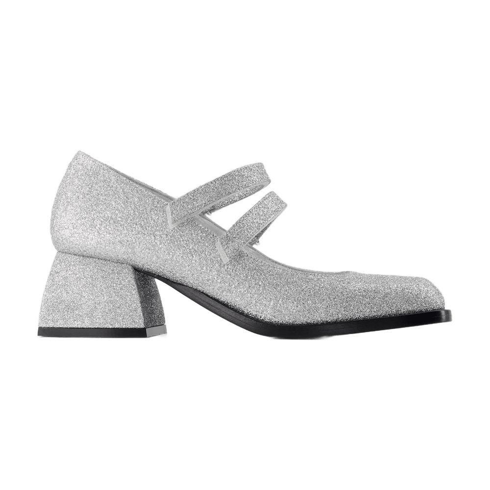 노달레토 23 S/S 노달레토 불라 BACARA 펌프스 NODALETO 실버 글리터 레더 NO11-79-116 B0731456626