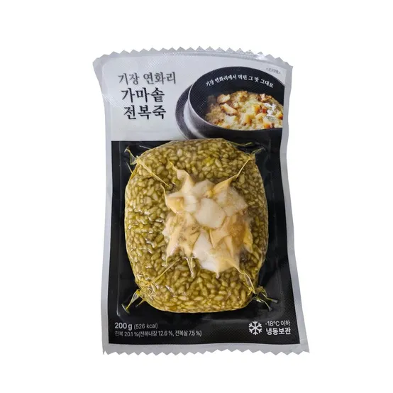 기장 연화리 가마솥 전복죽 200g x 2팩 완도전복 간편식 아침대용 영양식