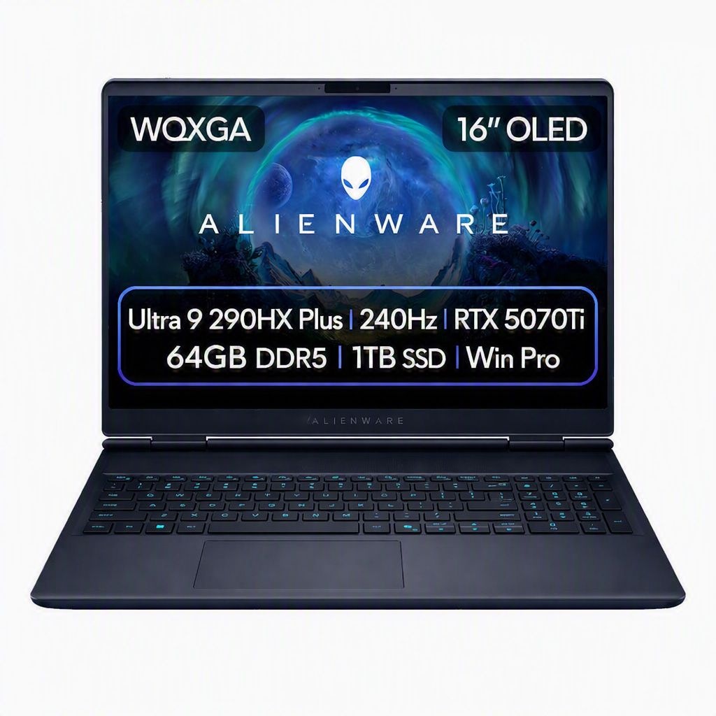 델 에일리언웨어 16X 오로라 OLED DAC16251L-WP04KR U9 290HX Plus RTX5070Ti 64GB 1TB W11P 게이밍 고사양