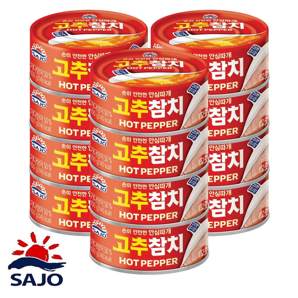 사조 고추참치 안심따개 100g 12개
