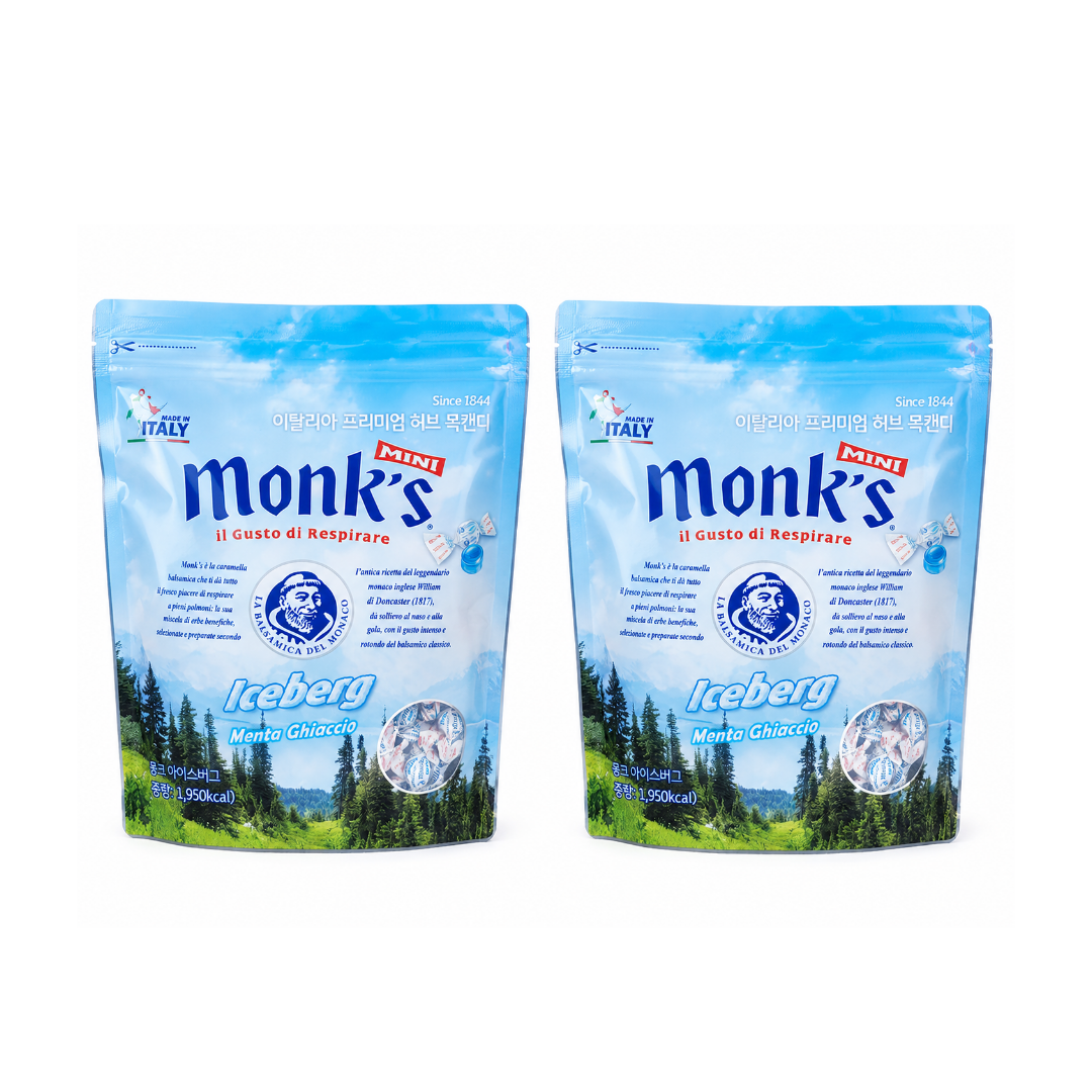 몽스 아이스버그 허브캔디 500g 2개