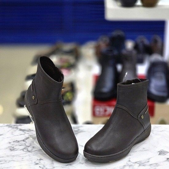허시파피 여성 3cm 통몰드창 경량 기모 세미캐주얼 앵클부츠 3FQ606