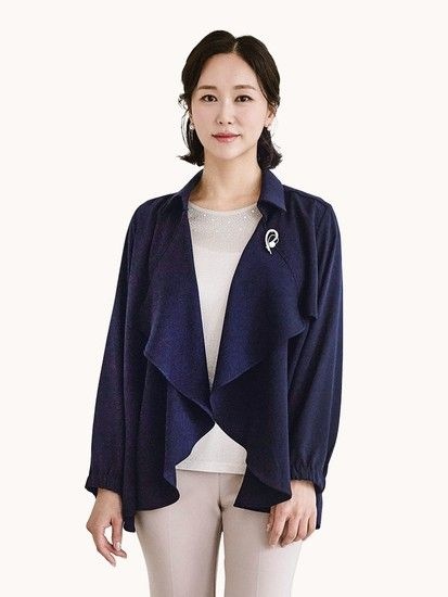 트렌치 숄 하프 자켓 K241JK13