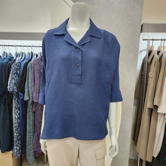 안지크 브이넥 카라루즈핏 셔츠블라우스(AI2BL5220)