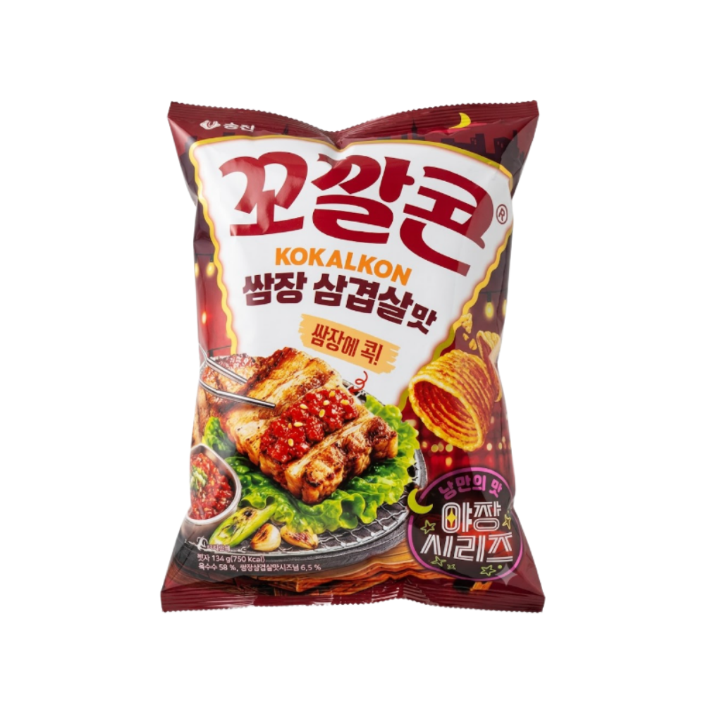 롯데 롯데리아 롯데 꼬깔콘 쌈장삼겹살맛 134g