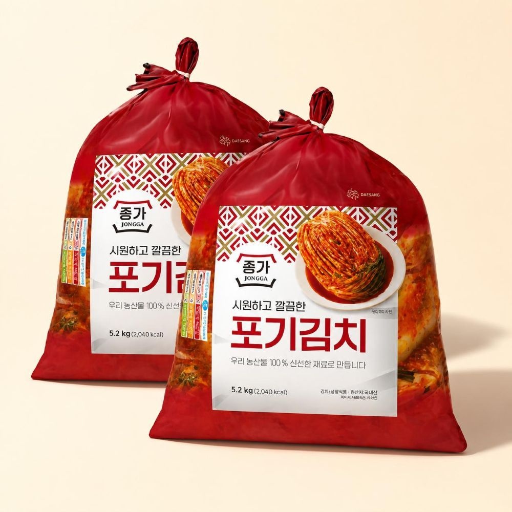 종가 중부식 포기김치 10.4kg 5.2kg X 2