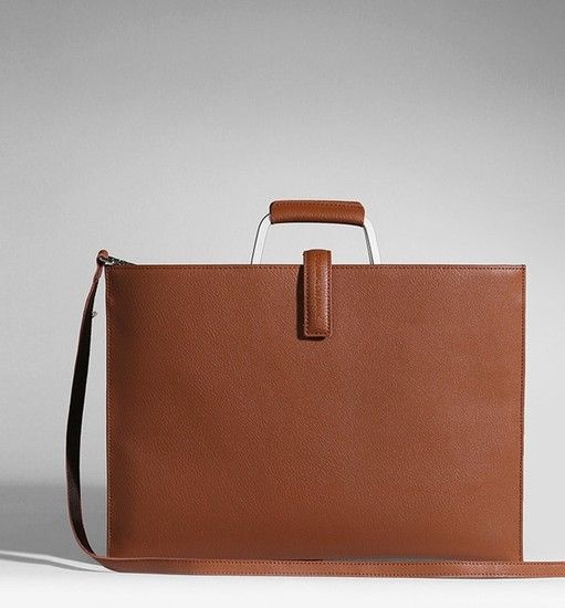 [EXCLAMATION MARK] No.B_E100 ROSA BRIEF CASE [BROWN]