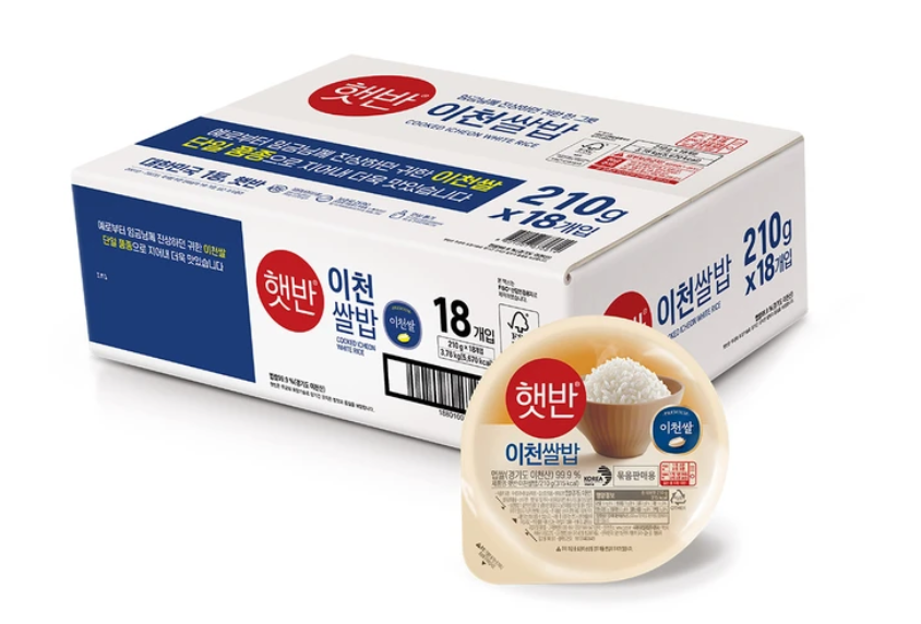 [온누리7%혜택]햇반 이천쌀밥 210g x 18개 즉석밥 코스트코