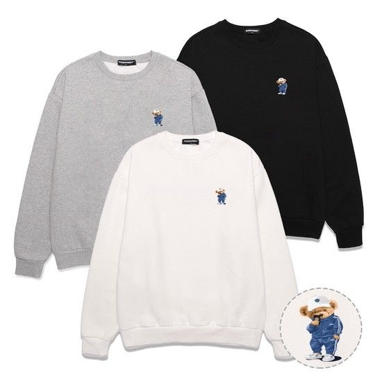 MINI COMPORT BEAR 오버핏 맨투맨 (VNDTS110)