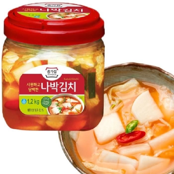종가집 담백한 나박김치 1.2kg x 3개 (PET)