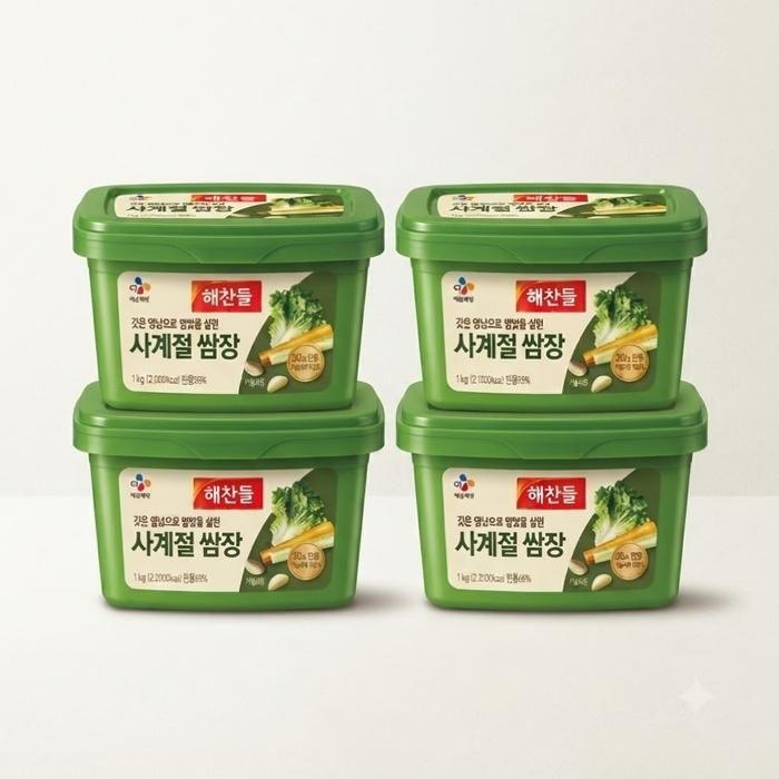 해찬들 사계절 쌈장 1kg 4개