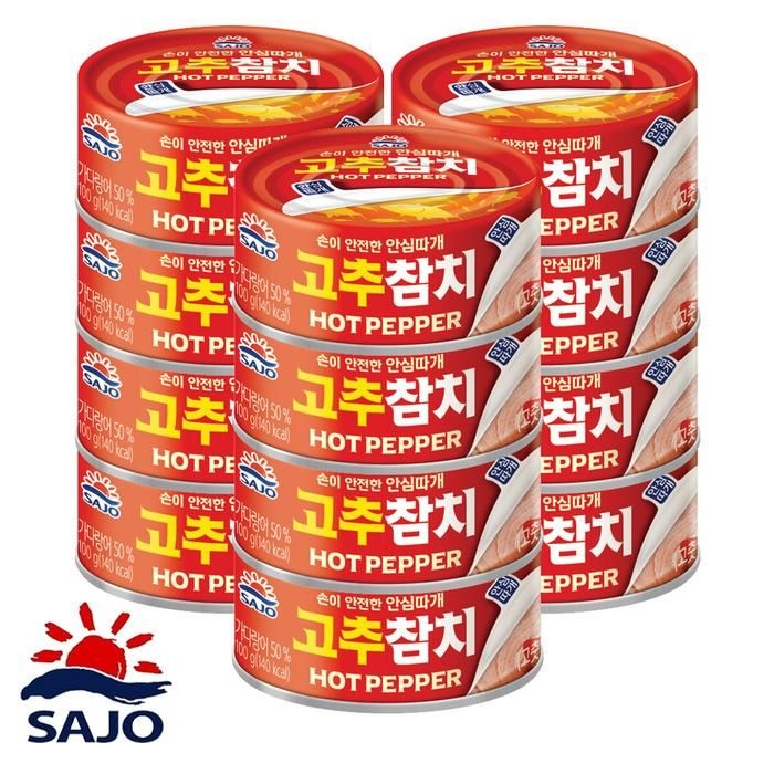 사조 고추참치 안심따개 100g 12개