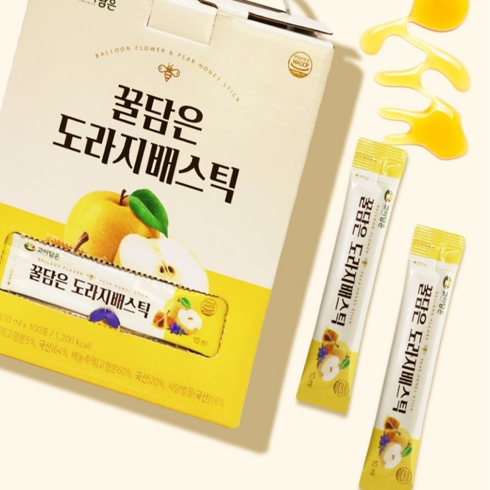 온가족 목건강 도라지배스틱 100포 도라지스틱 건강식품 감기배도라지 배도라지스틱 건강보조식품