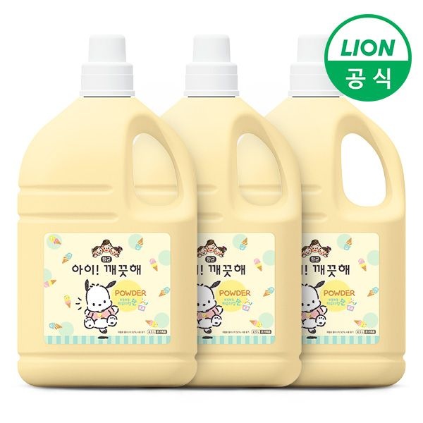 아이깨끗해 LON 아이깨끗해 포차코 에디션 순 4.5L 3개 대용량 리필 핸드워시 손세정제