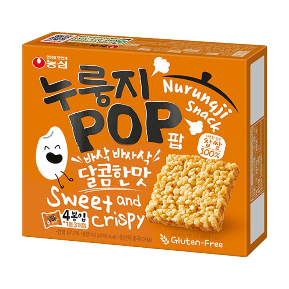 농심 누룽지팝 달콤한맛 142g X 8개