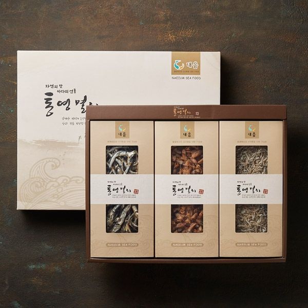 작심밀도 [작심밀도]산지직송 통영해 통영멸치 선물세트 3종 2호 (세멸,대멸,꼴뚜기)