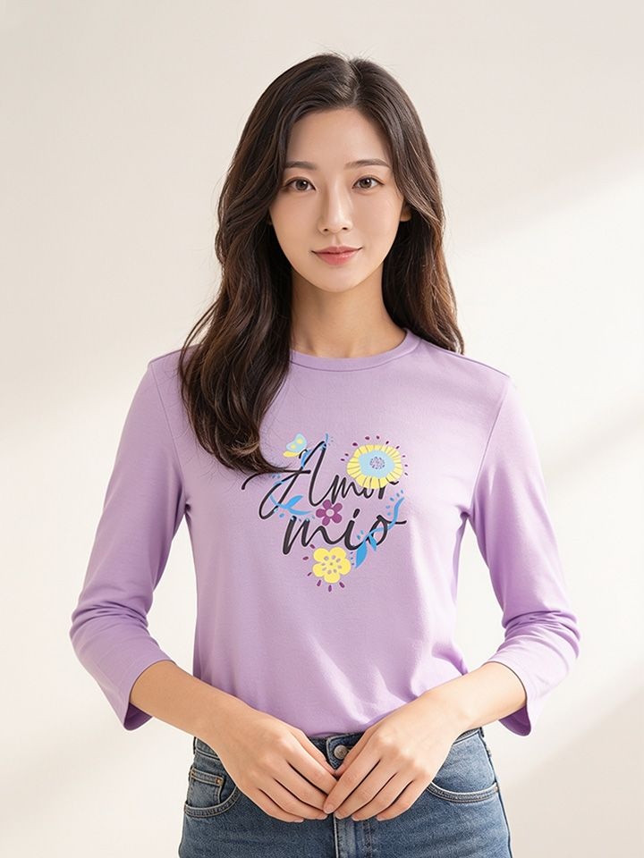 소프트 터치 원포인트 7부 티셔츠_CLESTS903