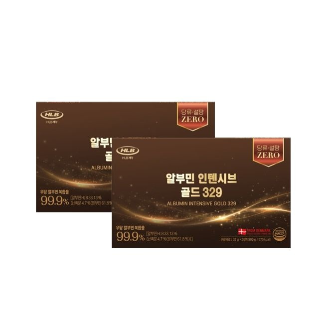 화인내츄럴 에이치엘비제약 HLB제약 알부민 인텐시브 골드 329 30포 2개