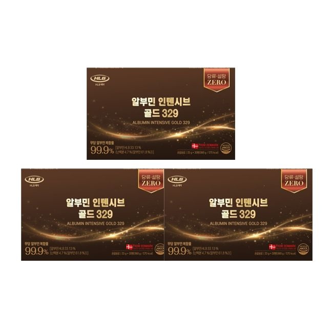 화인내츄럴 에이치엘비제약 HLB제약 알부민 인텐시브 골드 329 30포 3개