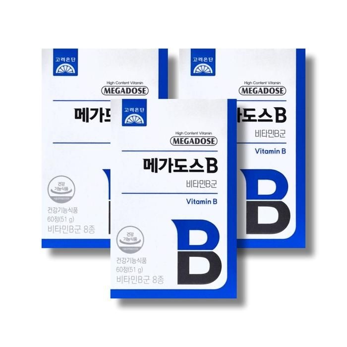 고려은단 메가도스B 비타민B군 850mg 60정 3박스 /wb