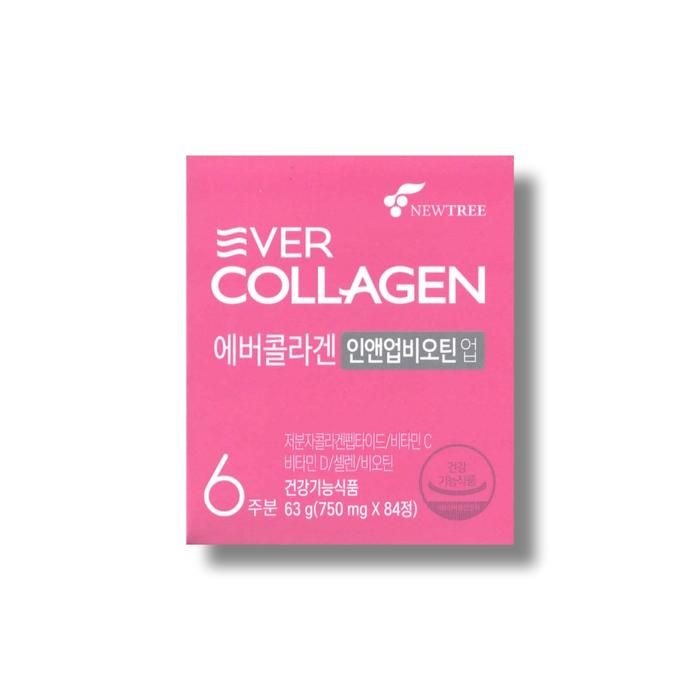 에버콜라겐 인앤업 비오틴 업 750mg 84정 1박스 /wb