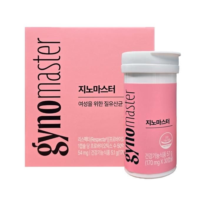 마스터바이옴 지노 마스터 질유산균 170mg x 30캡슐 1박스 HIS
